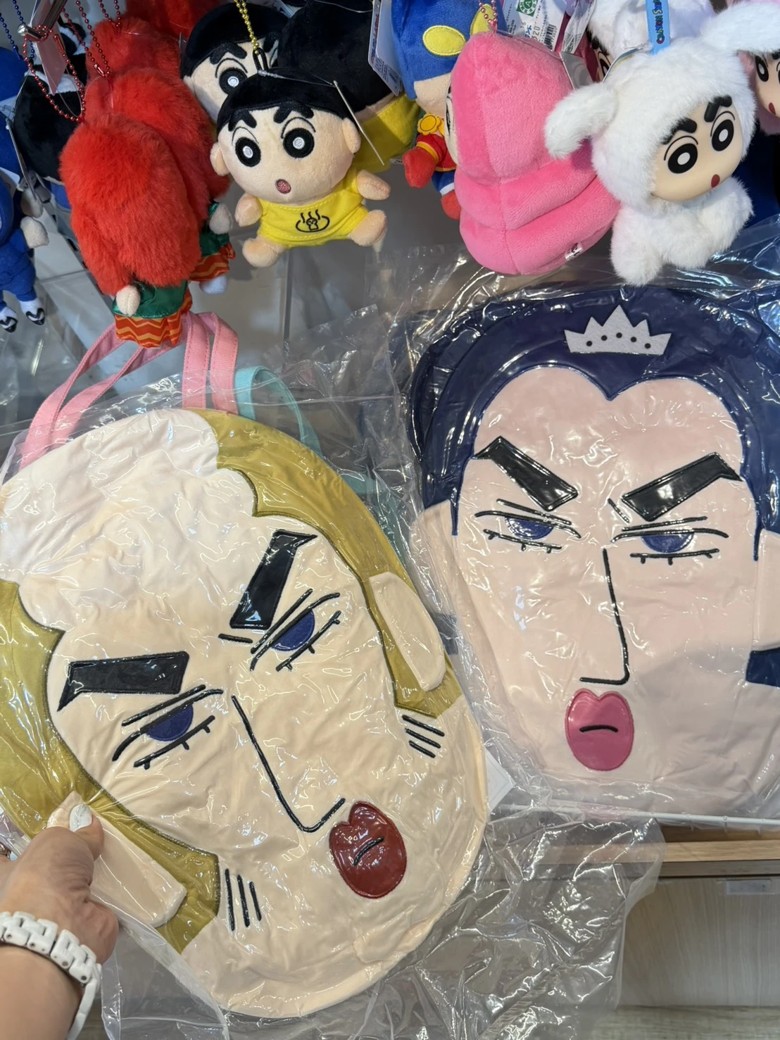 蠟筆小新芭蕾雙人 裘馬/馬卡歐 大臉抱枕靠墊