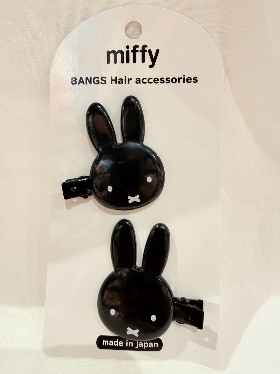 MIFFY小頭黑雙入髮夾