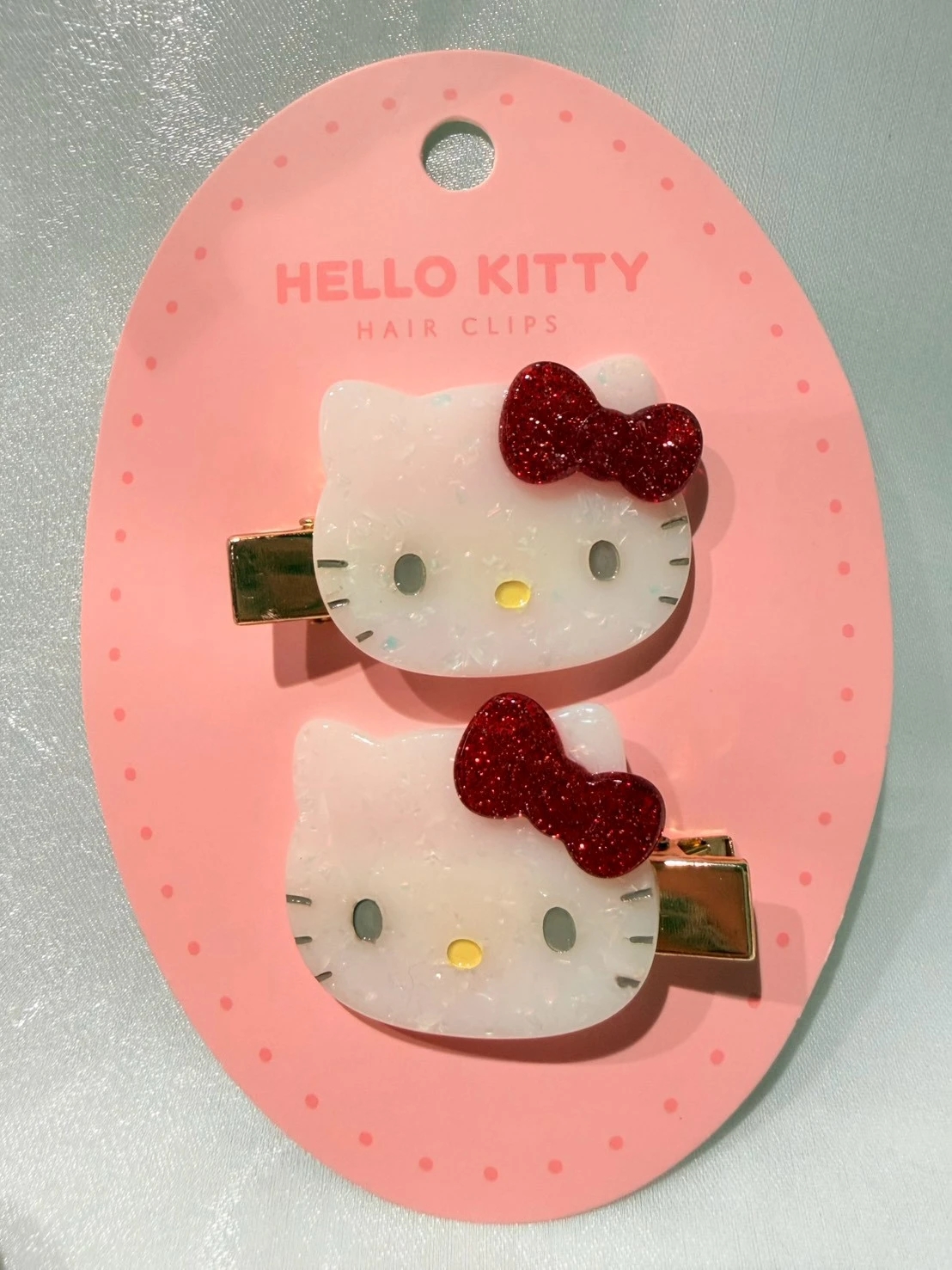 KITTY貝殼面小頭雙入髮夾