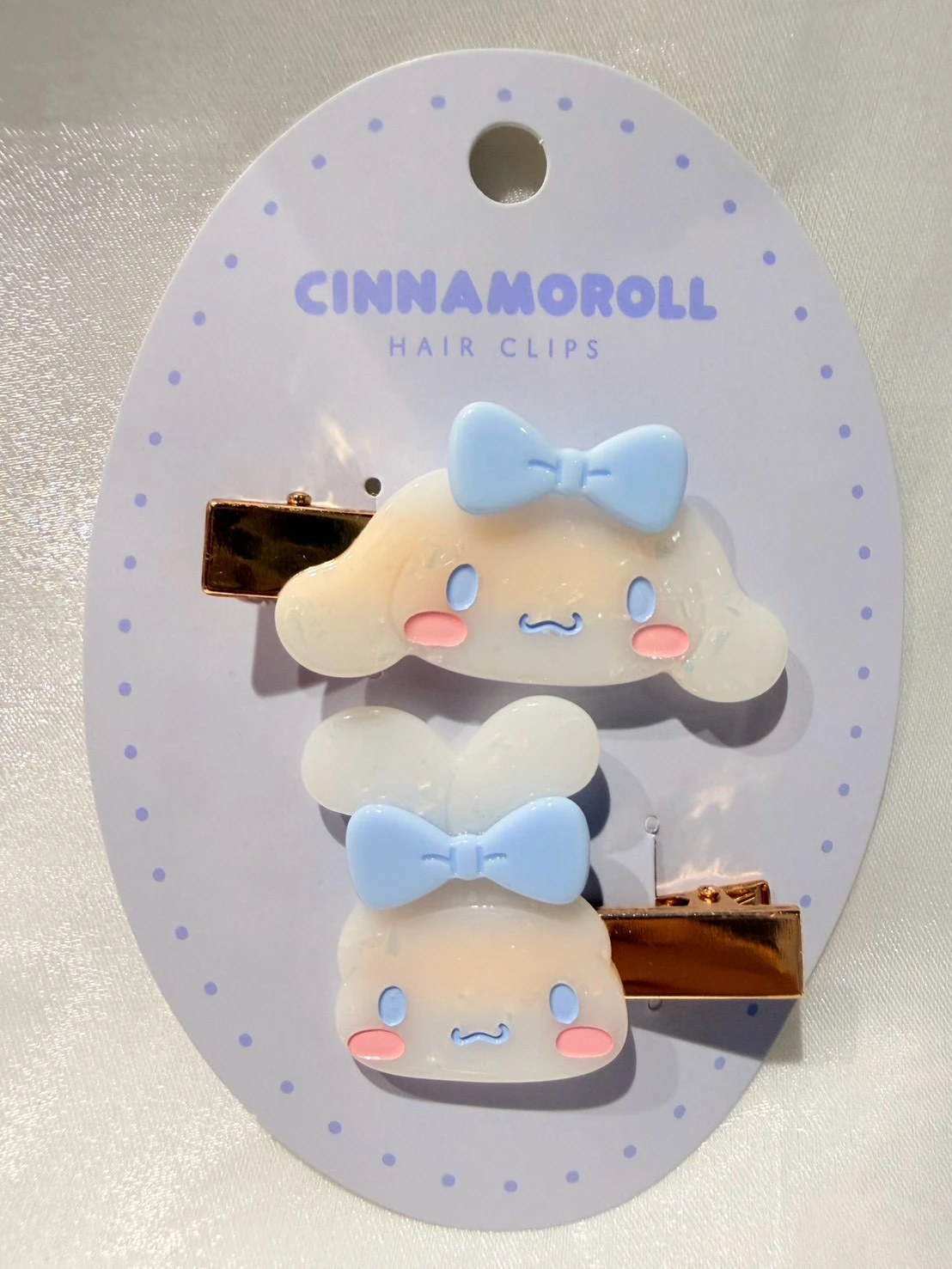 大耳狗貝殼面小頭雙入髮夾