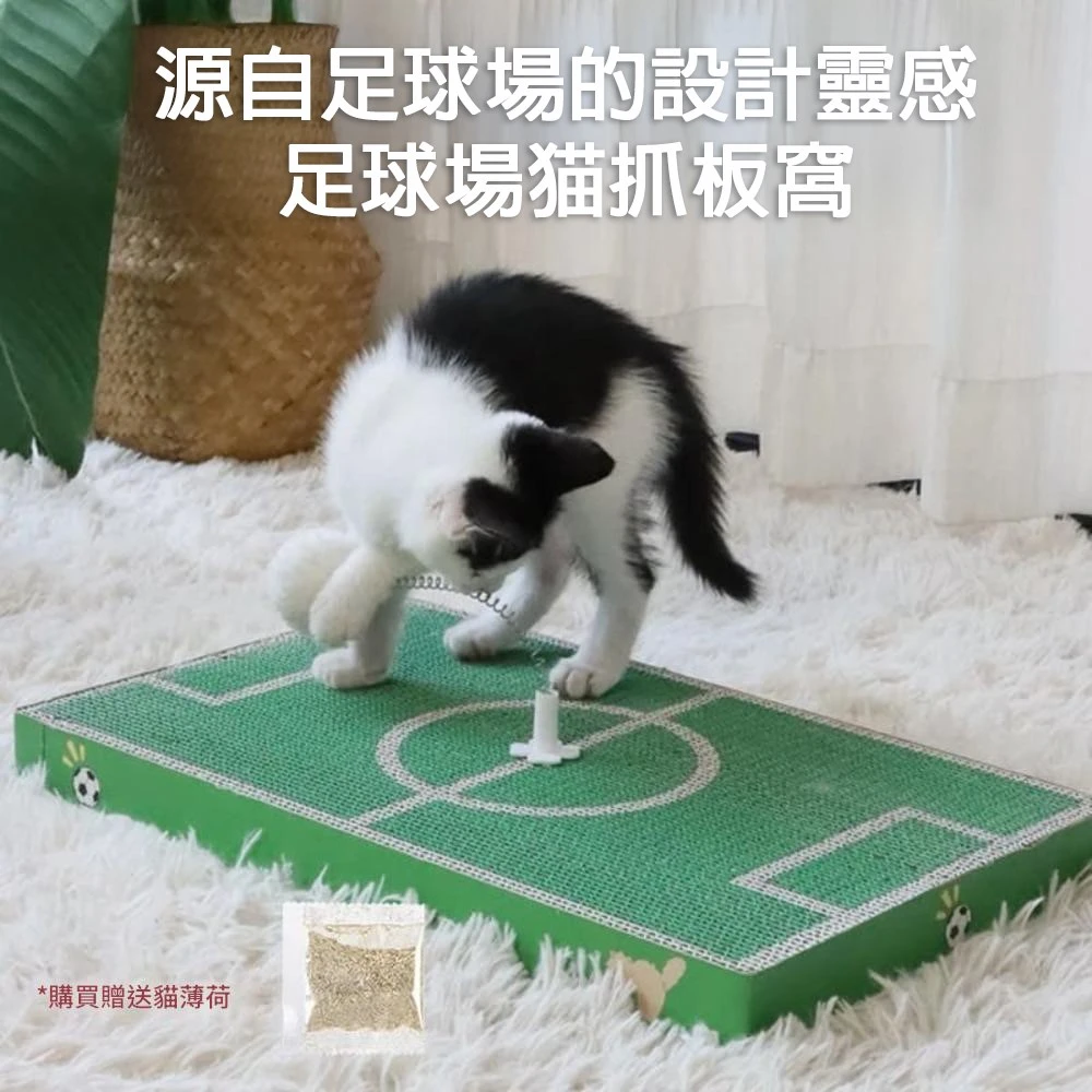 足球場瓦楞紙貓抓板