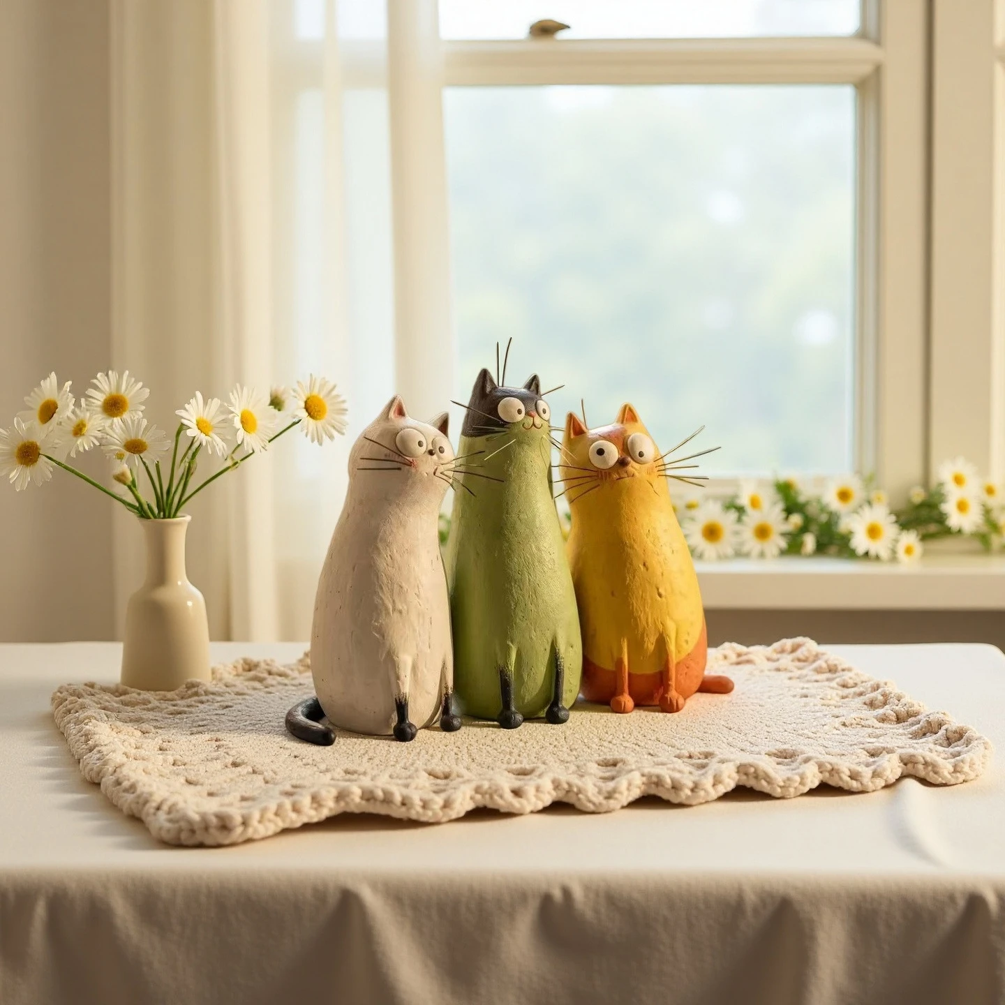 Quirky Cat Vase 小猫花瓶家居桌面樹酯擺飾品
