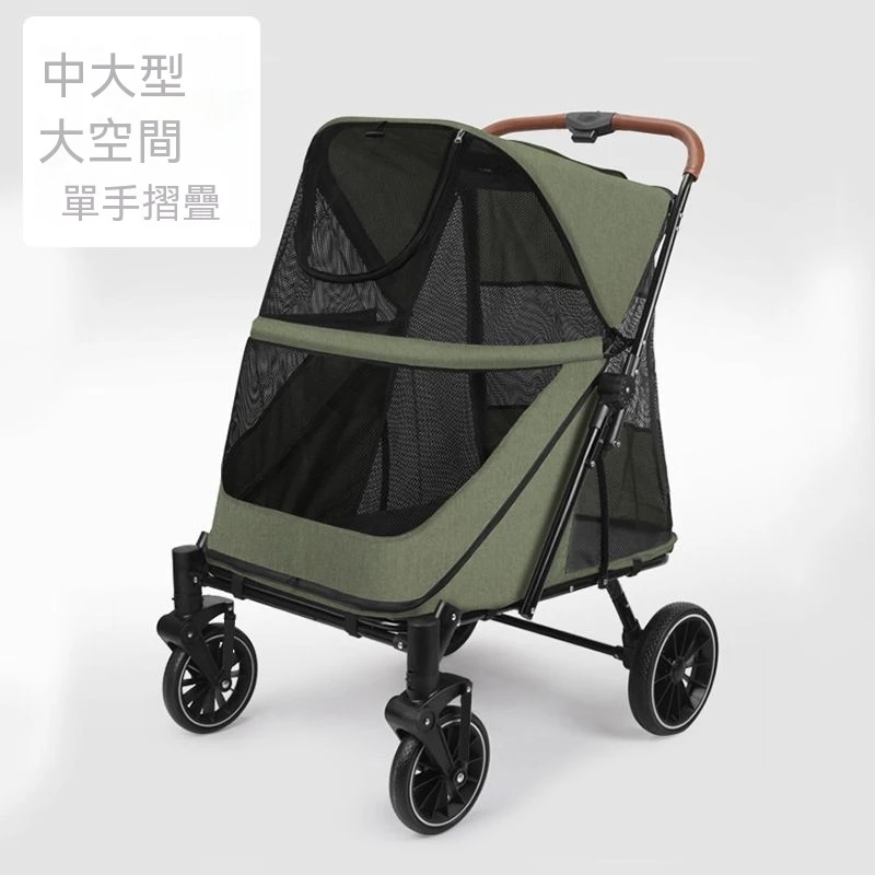 中大型犬寵物推車 一鍵折疊 超大空間