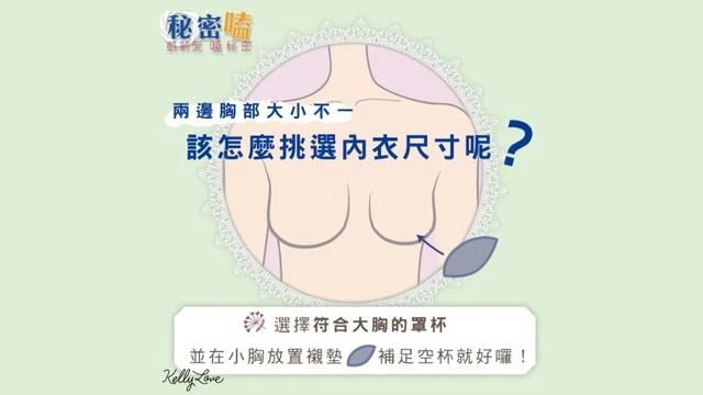 大小胸罩杯問題 - 凱莉愛內衣文章圖片