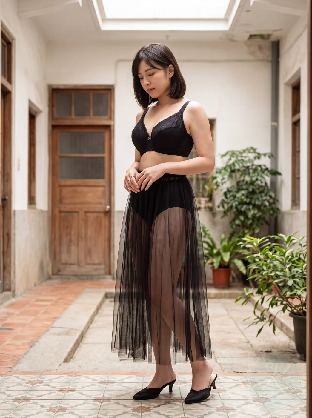 S118 大罩杯側收提拉機能內衣穿著示意|凱莉愛內衣