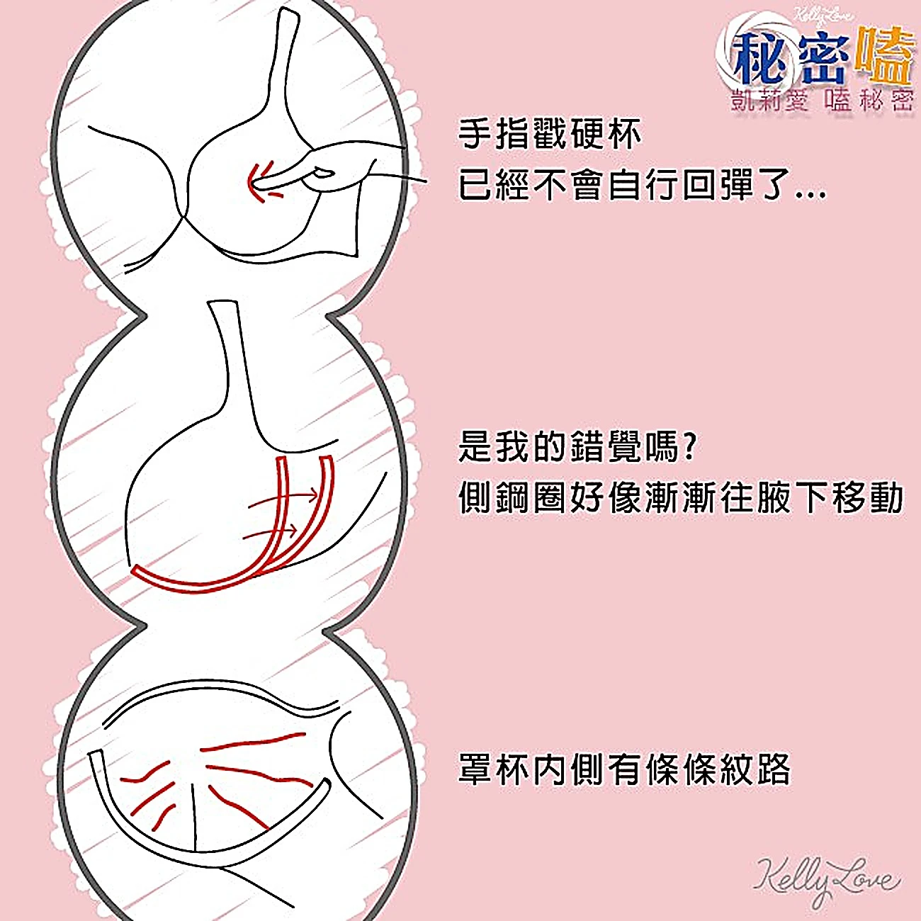 為什麼我買的內衣總是在幾周內至一個月就變形了(上) - 凱莉愛內衣文章圖片