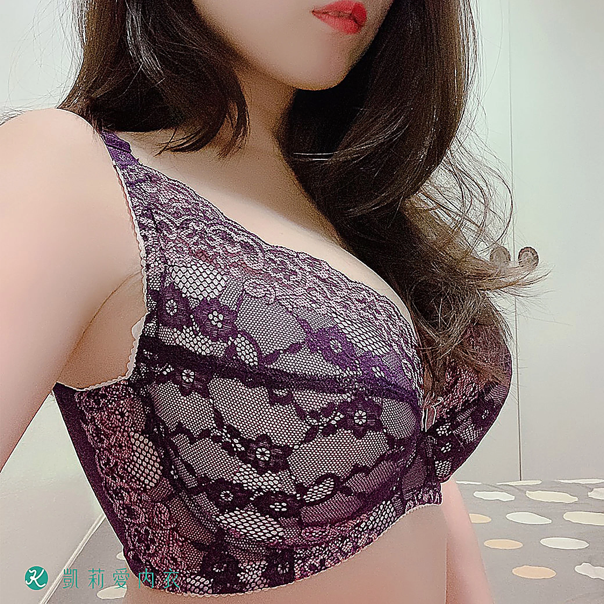 帶妳進入繁花秘境機能內衣|凱莉愛內衣版型與穿著示意