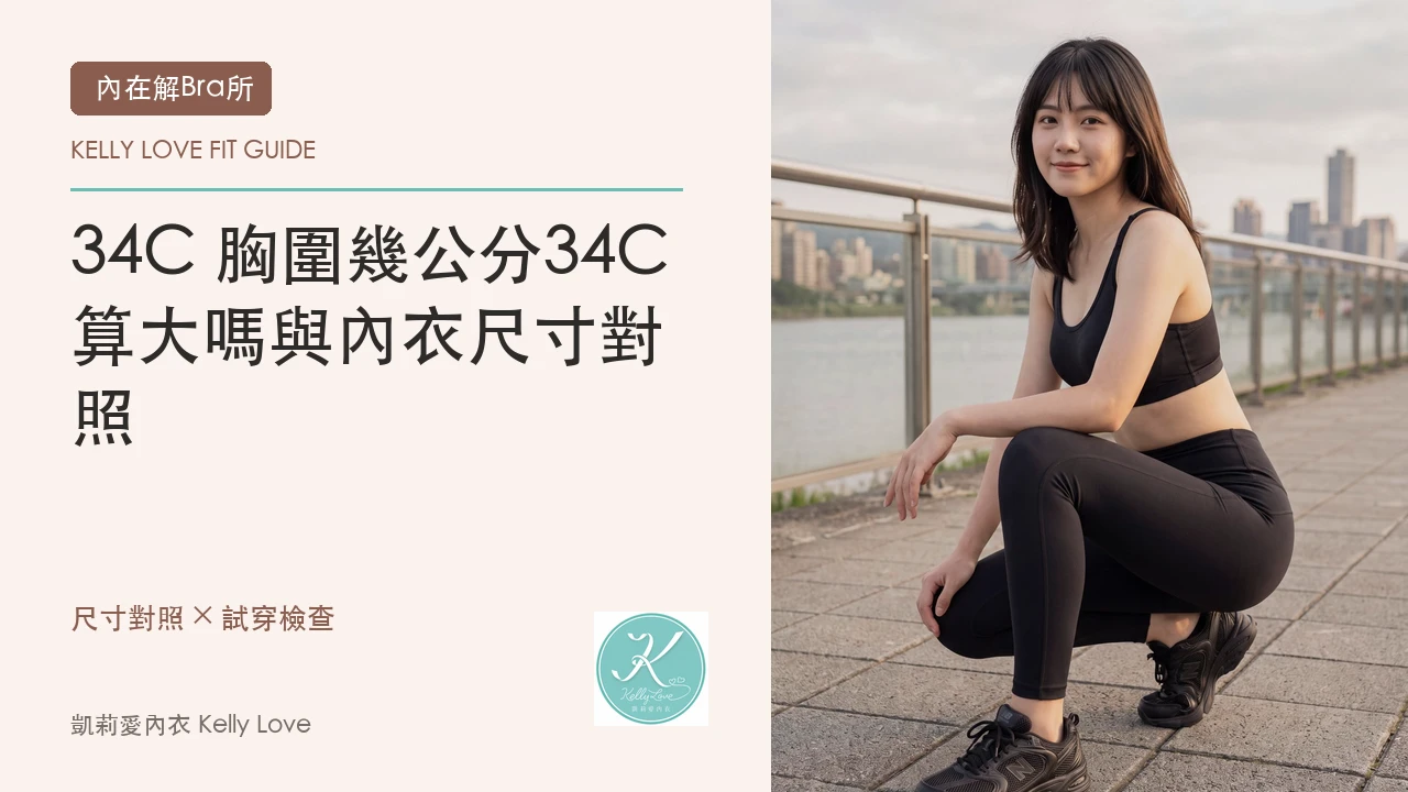 34C 胸圍幾公分？34C 算大嗎與內衣尺寸對照｜凱莉愛內衣