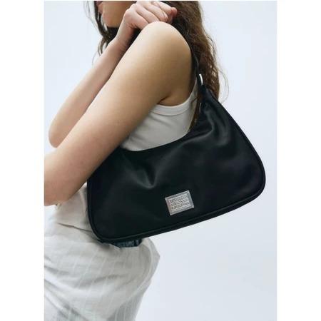 【現貨實拍＋預購 】Mumu select 。正韓 Classic Logo Hobo 降落傘 腋下包 肩背包