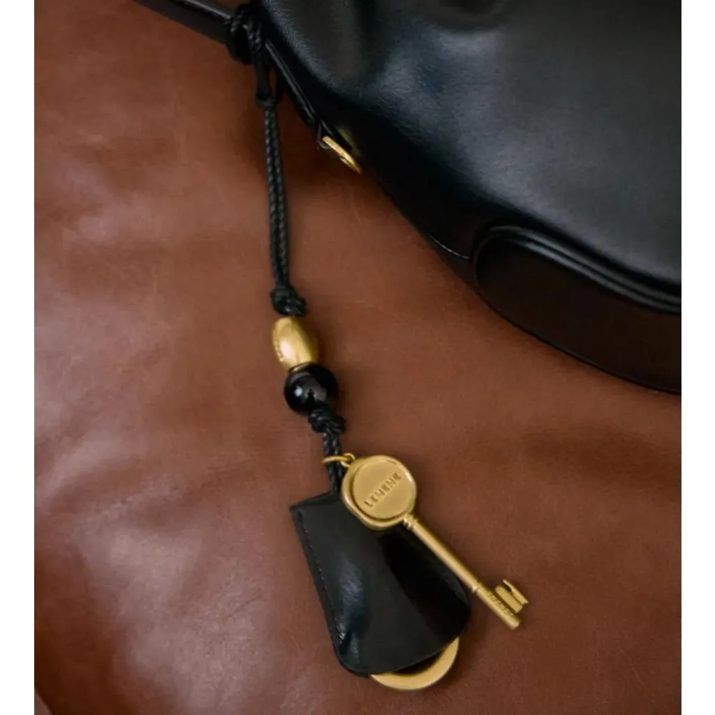 【現貨】Mumu select。Lememe Key Cover Charm 牛皮件鑲嵌金 \ 銀鑰匙掛件