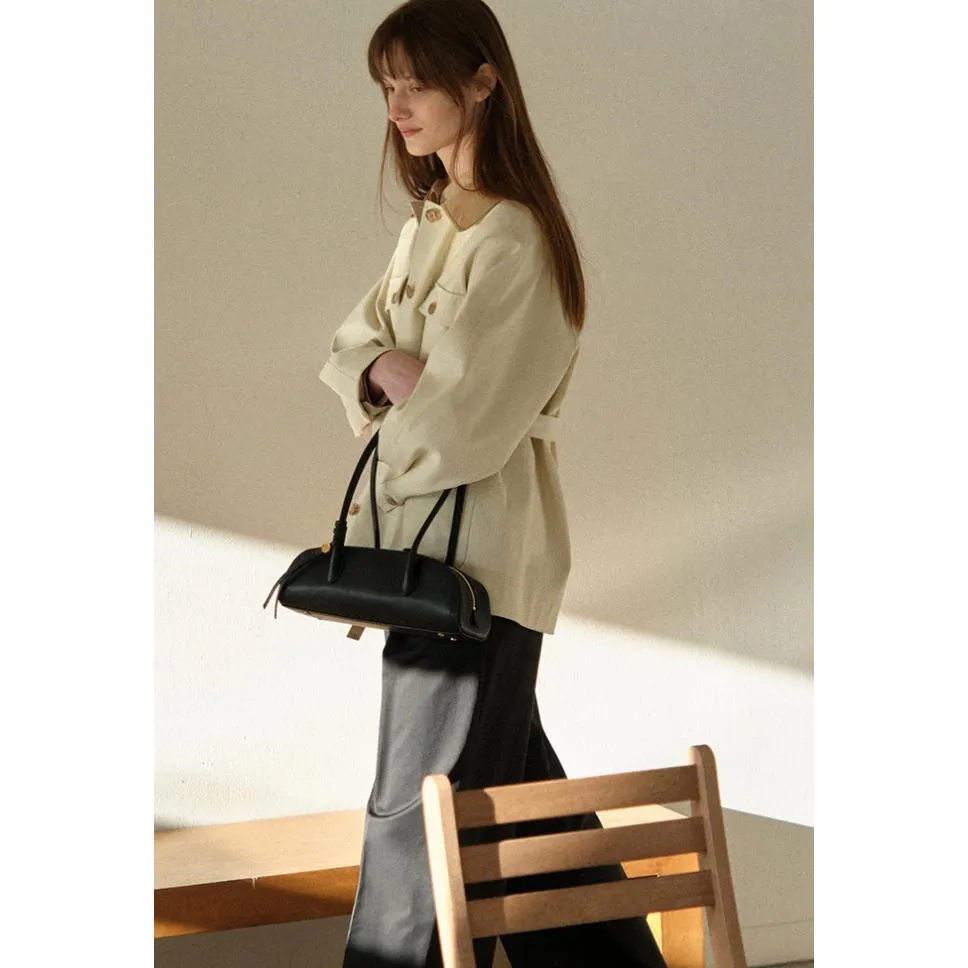 【全現貨】Mumu select。正韓 Lememe Sac Miou 極簡真皮腋下包
