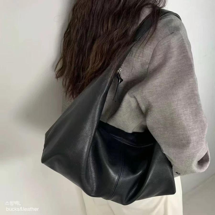 【現貨＋預購】Bucks & leather - 自然皺褶隨性肩背手提包