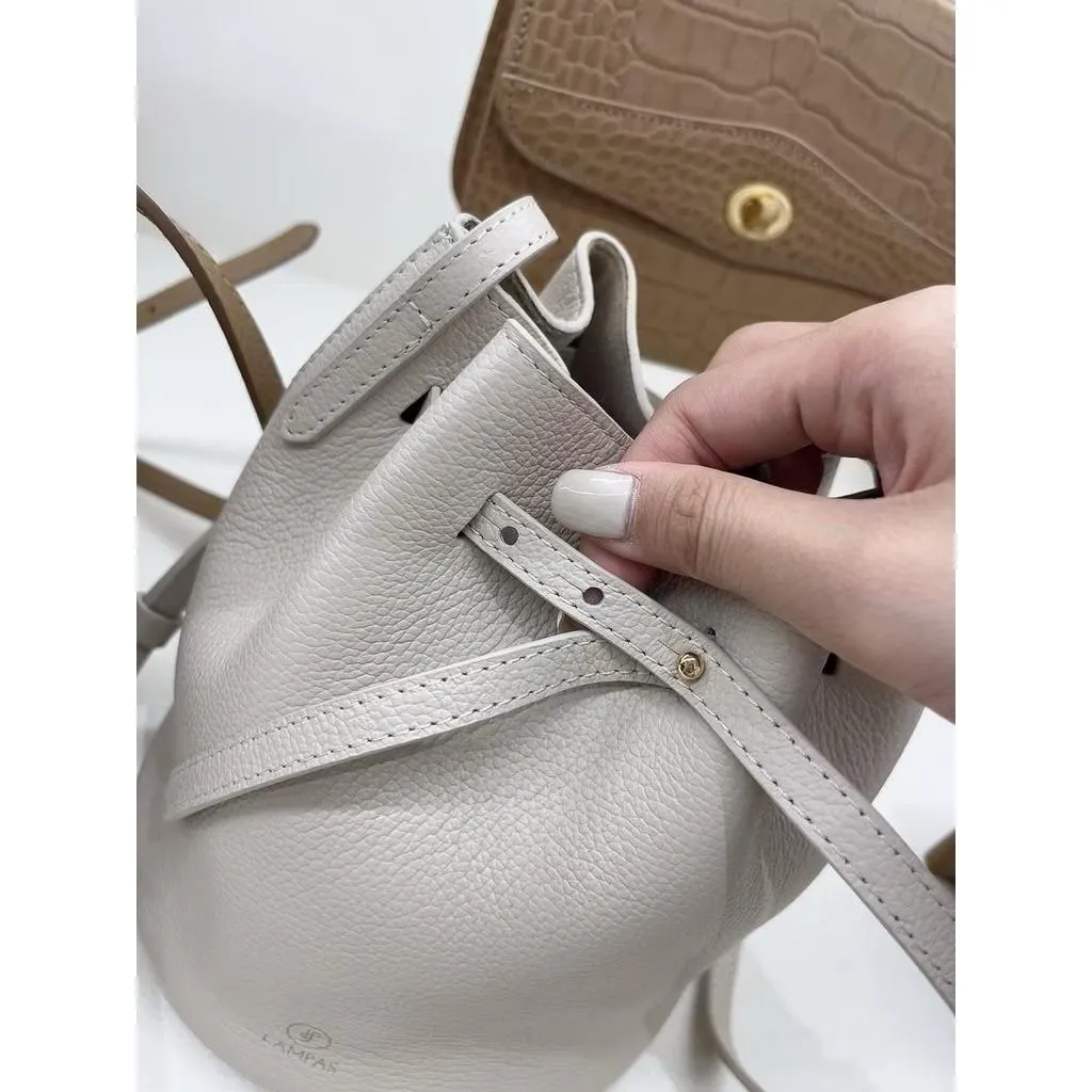 【現貨＋預購】Mumu select 。Lampas 氣質交叉水桶包