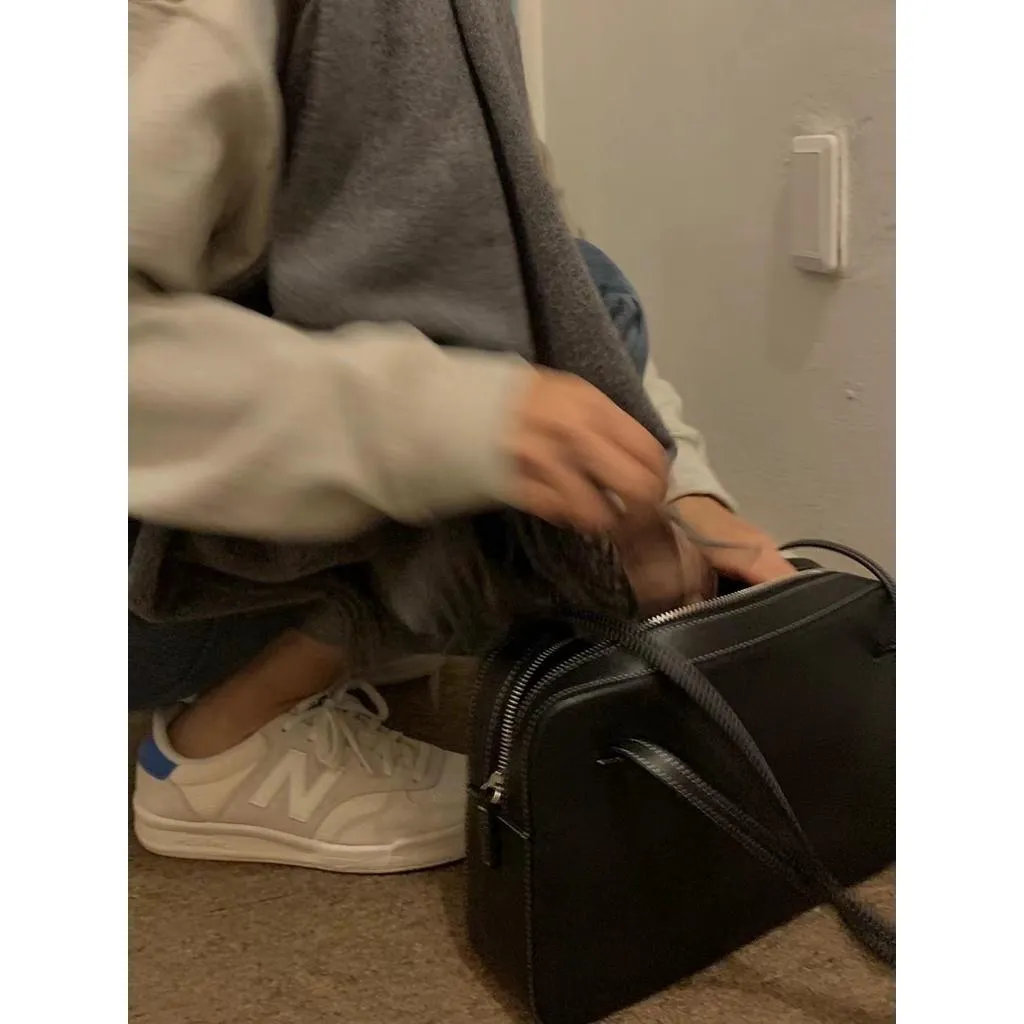 【現貨+預購】Mumu select 。正韓  Toae 真皮 通勤拉鍊方包 pound bag