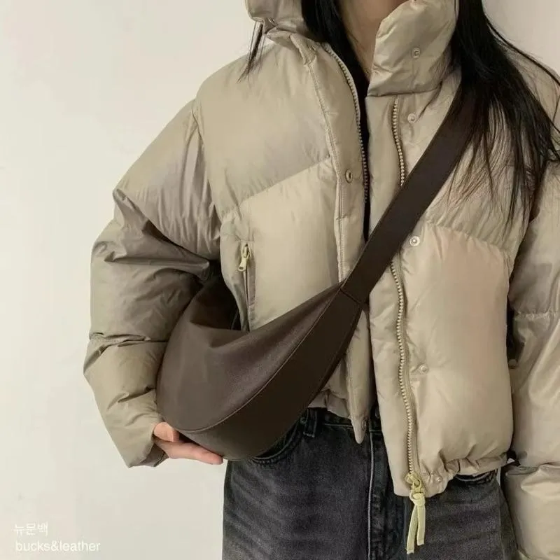 【現貨】Bucks & leather -率性可調節新月包