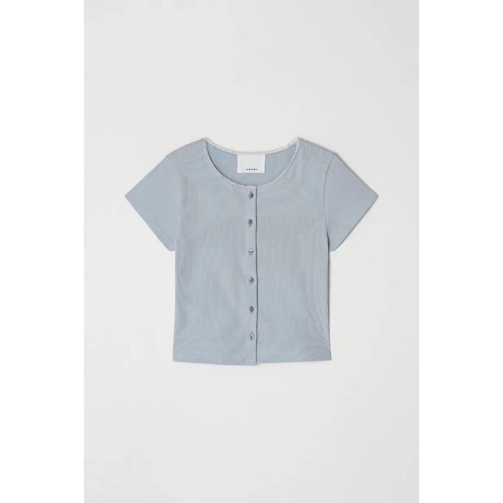 【現貨+預購】Mumu select。正韓瑜珈服 Routine Rivie cardigan 短袖細坑條棉質罩衫