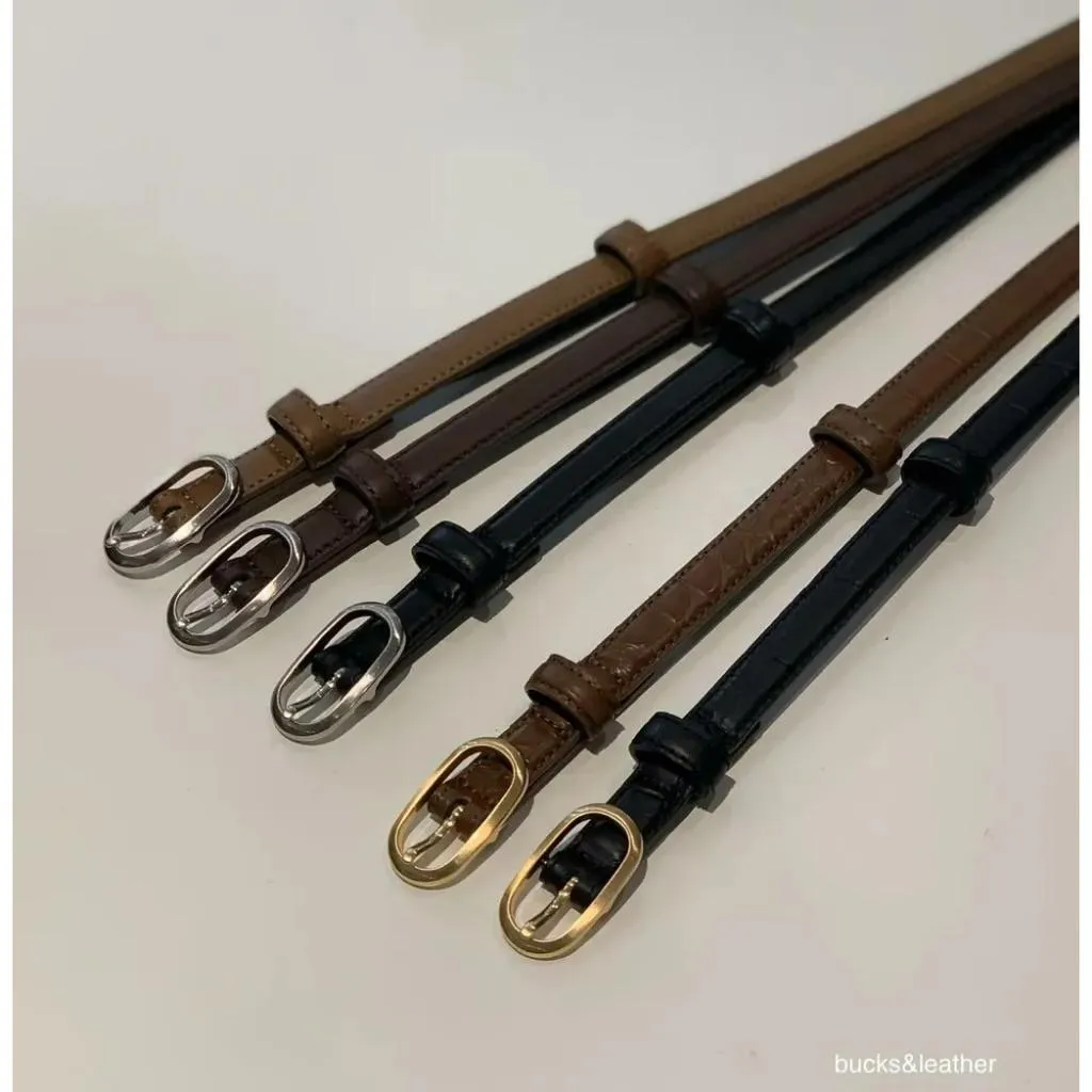 【現貨】Bucks & leather -氣質細版皮帶 時髦俐落款 修身 增添穿搭層次
