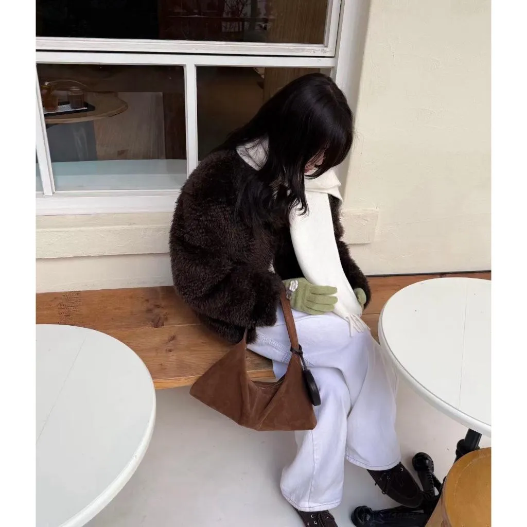 【全現貨+預購】Bucks & leather - 新款法式單肩麂皮莫奈包 mone bag