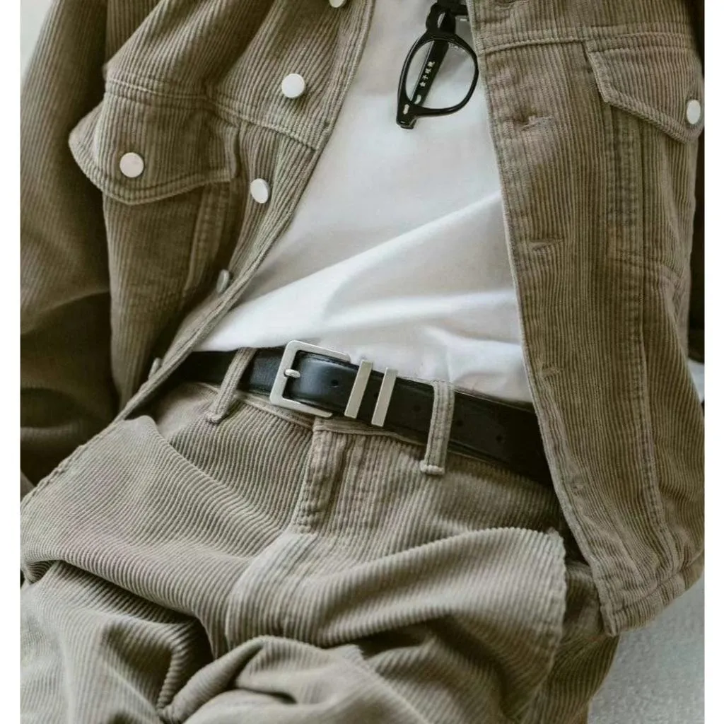 【三色全現貨實拍】Bucks & leather -小方塊牛皮皮帶