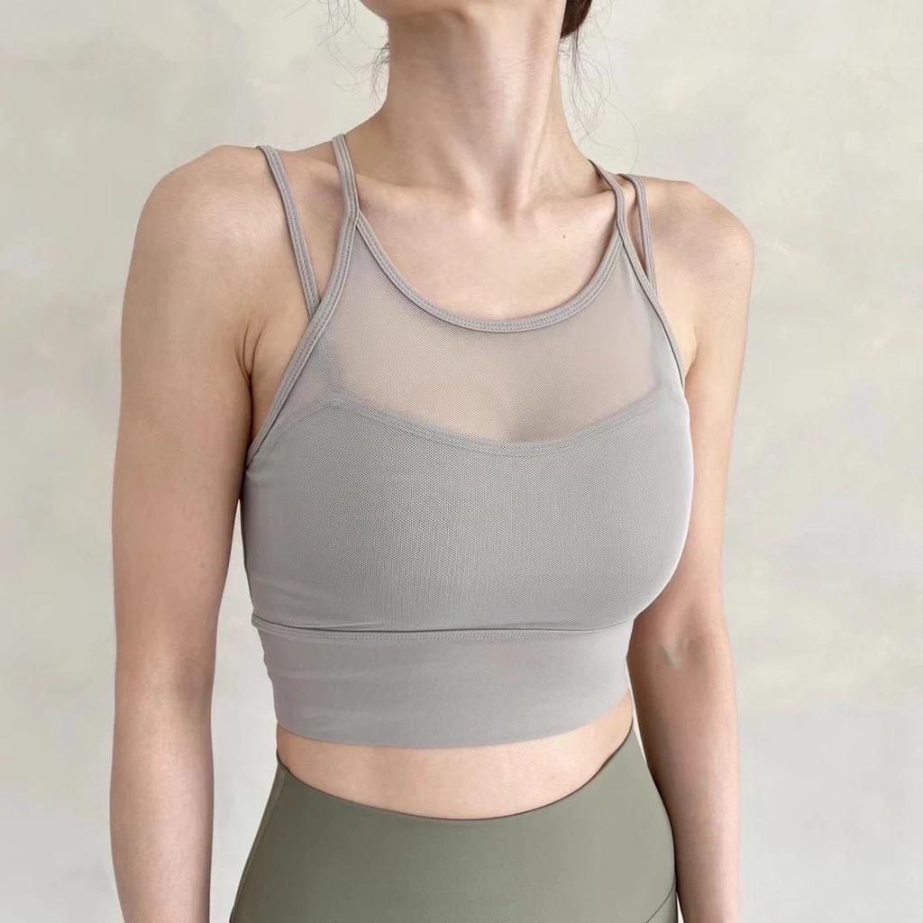 【米、灰、黑現貨+預購】Mumu select。正韓瑜珈服代購 Routine 細肩美背交叉運動內衣