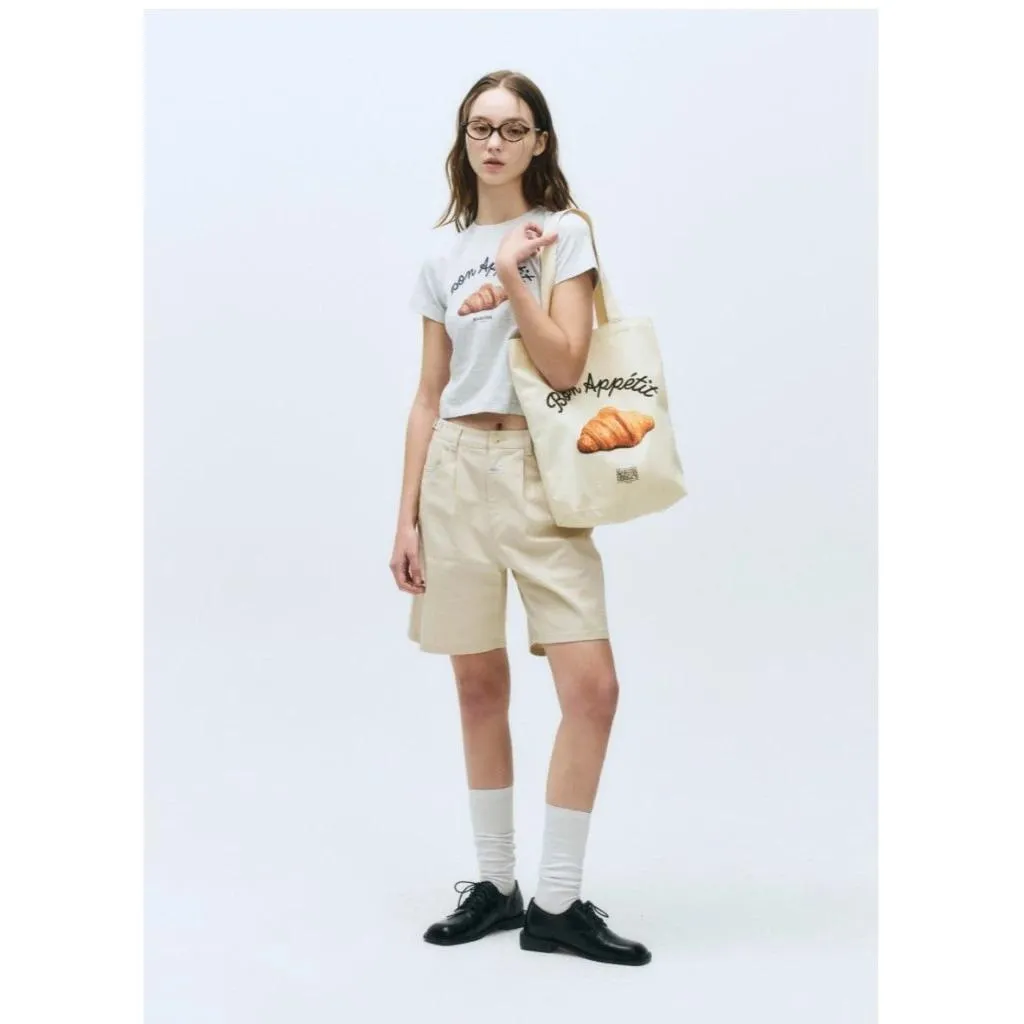 【全現貨+預購】Mumu select。🇰🇷Marithé 可頌麵包環保袋 環保袋 兩色可選