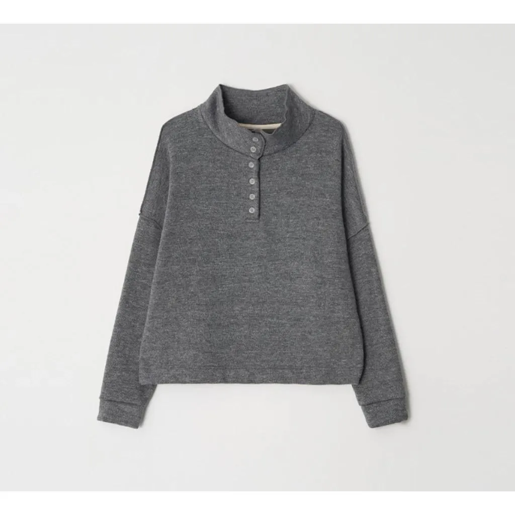 【預購】Mumu select。正韓瑜珈服 Routine Fleece Sweat 小排釦保暖罩衫