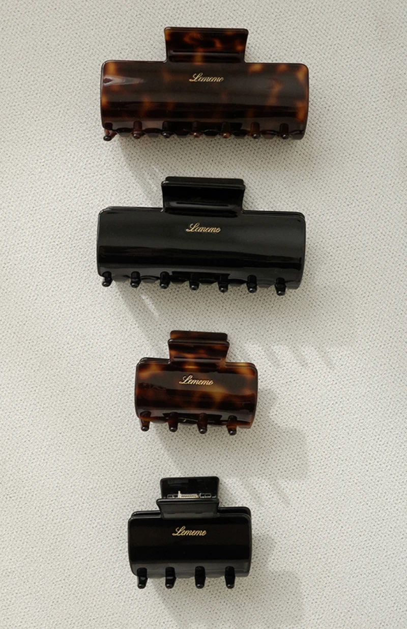【大小款預購】Lememe-Belle Hair Claw Clip 琥珀鯊魚夾