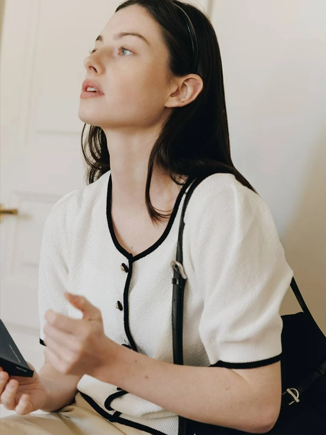 【現貨+預購】Lememe-Fine U-neck Cardigan U領滾邊開襟衫