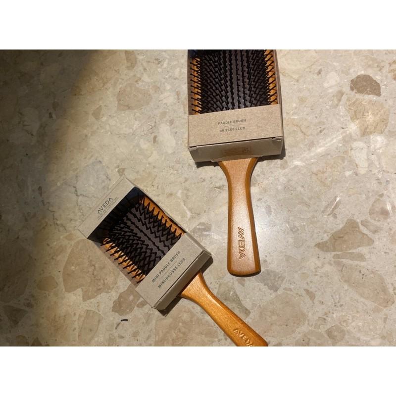 【大小梳現貨+預購】Mumu select。韓國免稅代購 正貨 AVEDA 木質氣墊梳 迷你木梳 去角質梳 按摩梳
