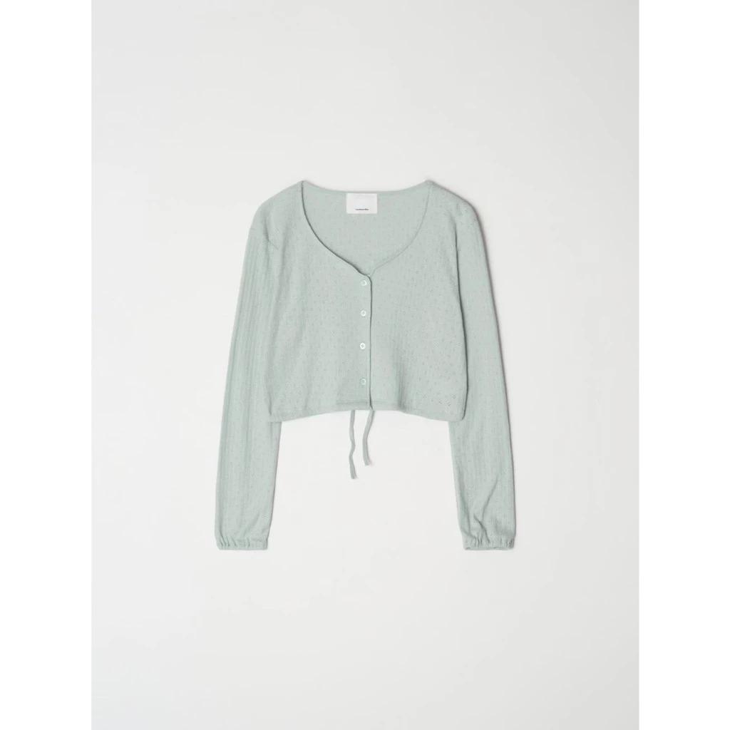 【預購】Mumu select。正韓瑜珈服 Routine Breeze Cardigan 抽繩簍空短版罩衫
