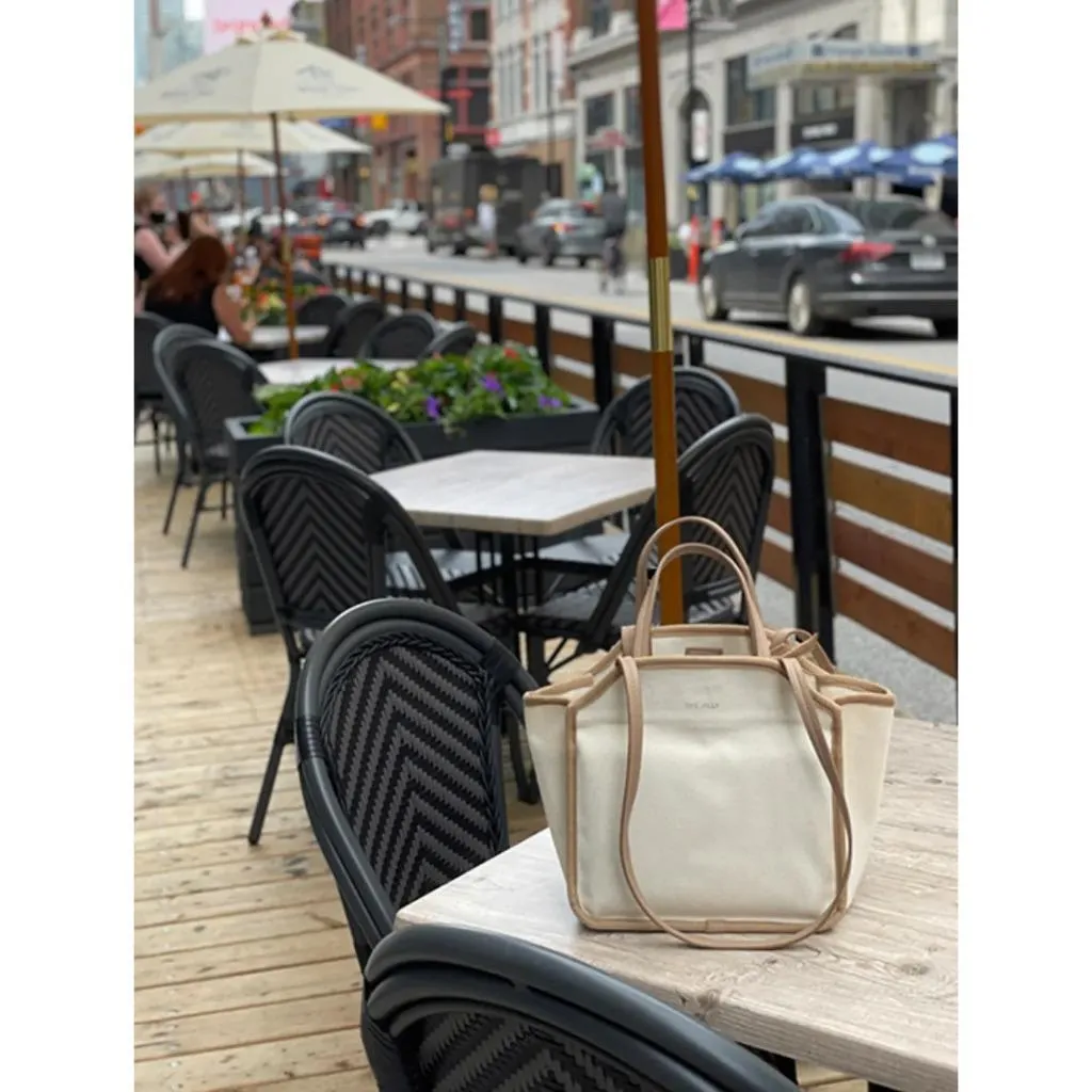 【現貨實拍+預購】Mumu select。The ally mond bag 氣質肩背手提兩用多功能帆布包