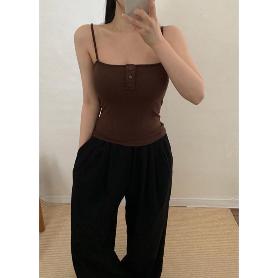 【現貨實拍+預購】Mumu select 。韓式好看推薦!細肩平口Bra Top