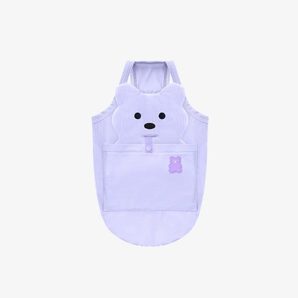 Puppy Gallery🇰🇷 淡紫 貝爾熊涼感背心