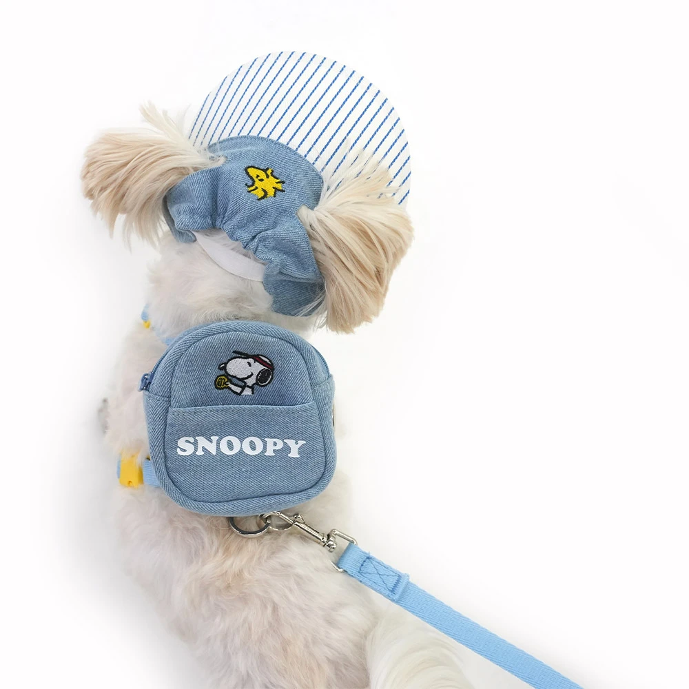 【官網優惠】史努比 Snoopy 單寧背包胸背帶套裝
