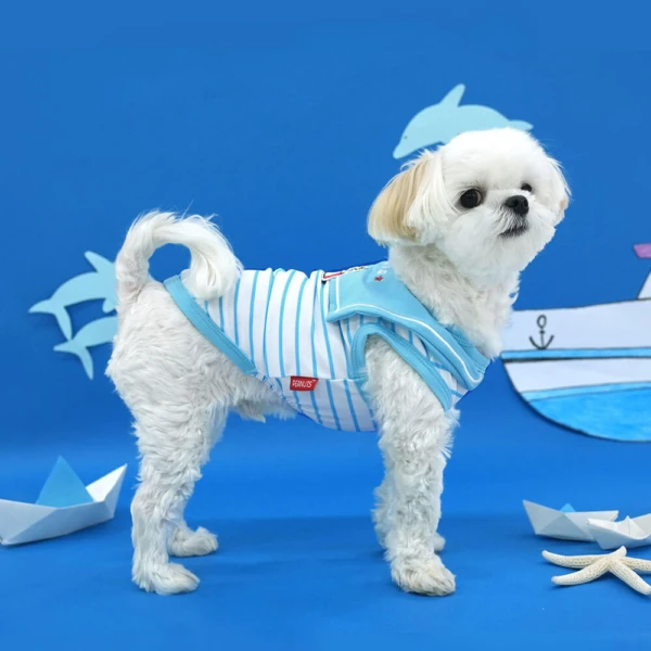 史努比 Snoopy 渡假條紋狗狗水手服