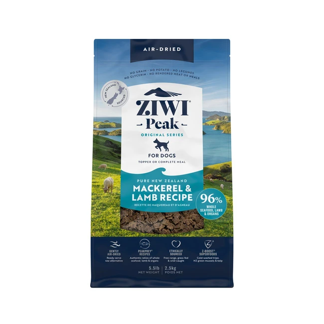 【ZIWI滋益巔峰】經典系列 - 96%鮮肉狗糧-鯖魚羊肉