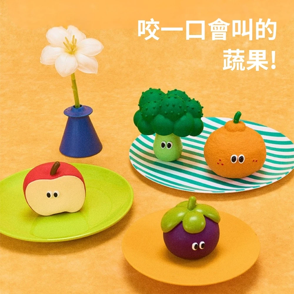 zeze乳膠啾啾水果發聲玩具