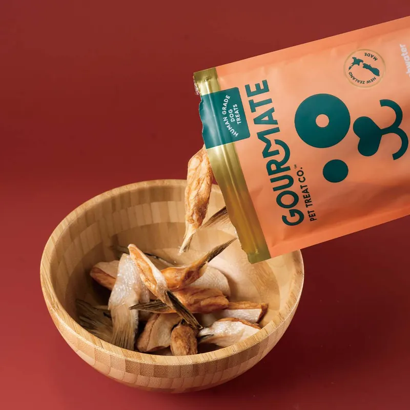 Gourmate美食家｜帝王鮭魚鰭邊凍乾 (犬貓可食) 100g / 膠原補給．腦心關節全支援