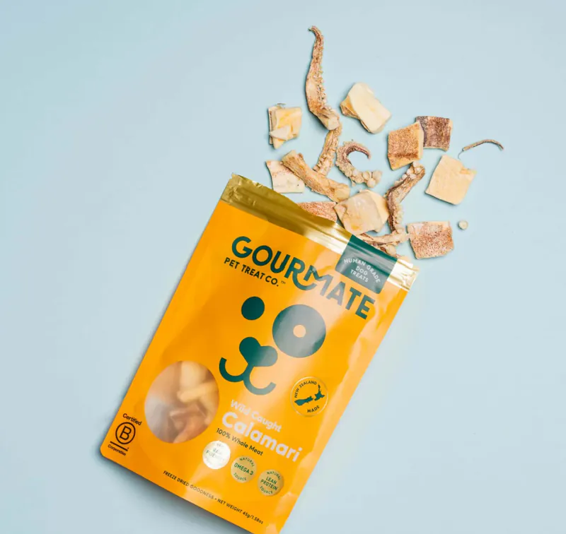 Gourmate美食家｜深海魷魚凍乾 (犬貓可食) 45g / 高蛋白低脂．訓練零食