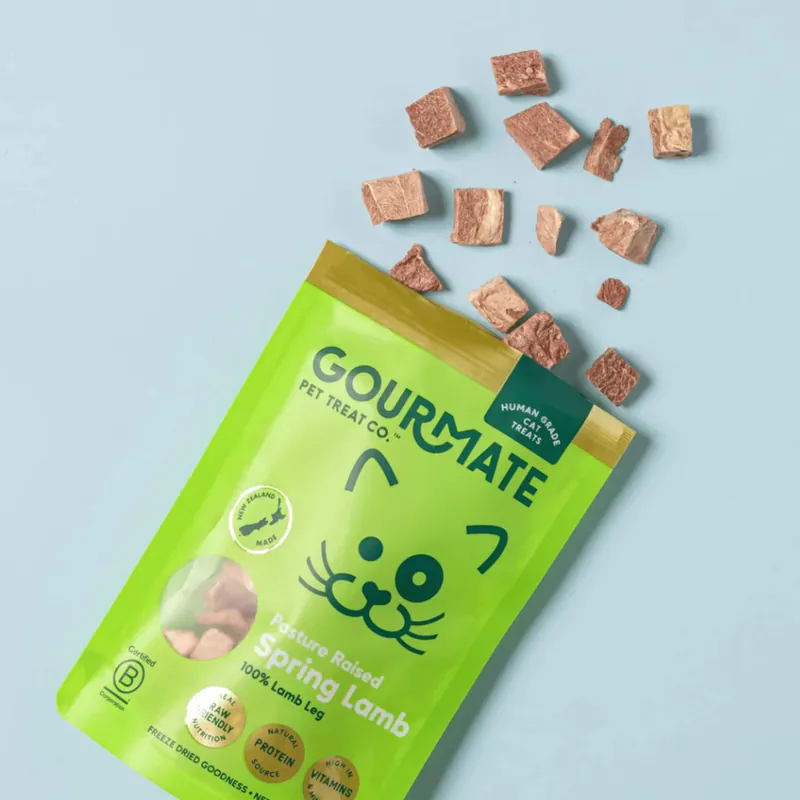 Gourmate 美食家｜紐西蘭羊腿肉塊凍乾 40g 維持體態 修復肌肉 富含維生素B群 重要礦物質