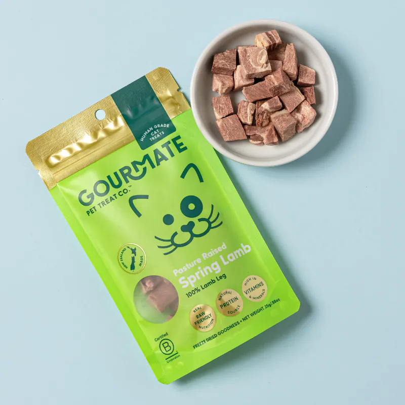Gourmate 美食家｜紐西蘭羊腿肉塊凍乾 40g 維持體態 修復肌肉 富含維生素B群 重要礦物質