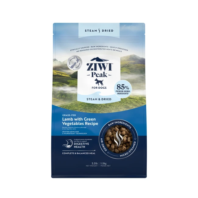 【ZIWI滋益巔峰】微蒸系列85%鮮肉狗糧-草飼羊