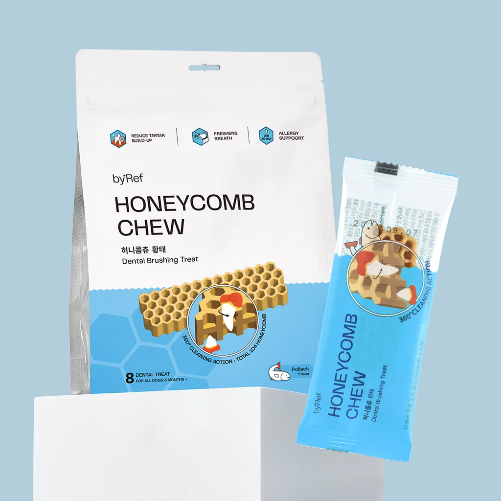 【官網優惠】HONEYCOMB CHEW•蜂巢六角潔牙骨 Pollack 明太魚