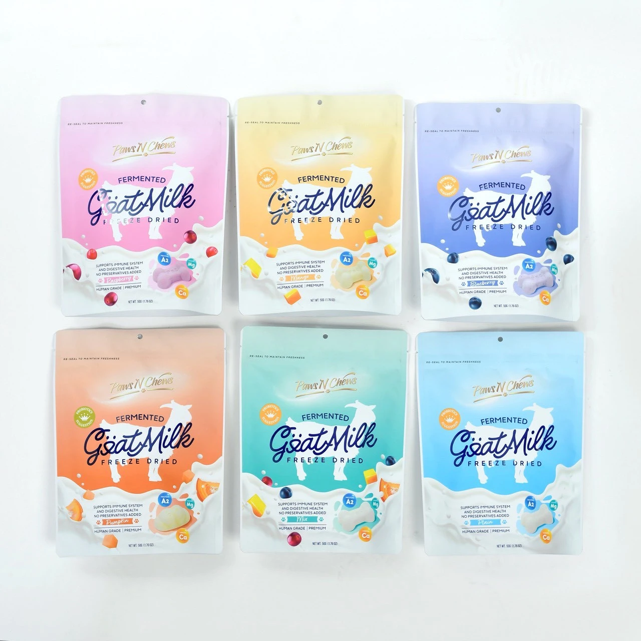 韓國PawsＮchews-山羊奶益生菌凍乾(6種口味) 50g