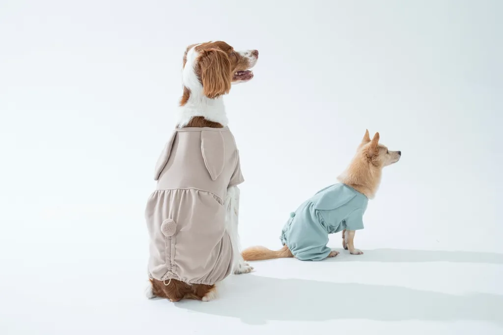 Puppy Gallery🇰🇷 Cozy 兔寶寶包屁衣 可可粉棕