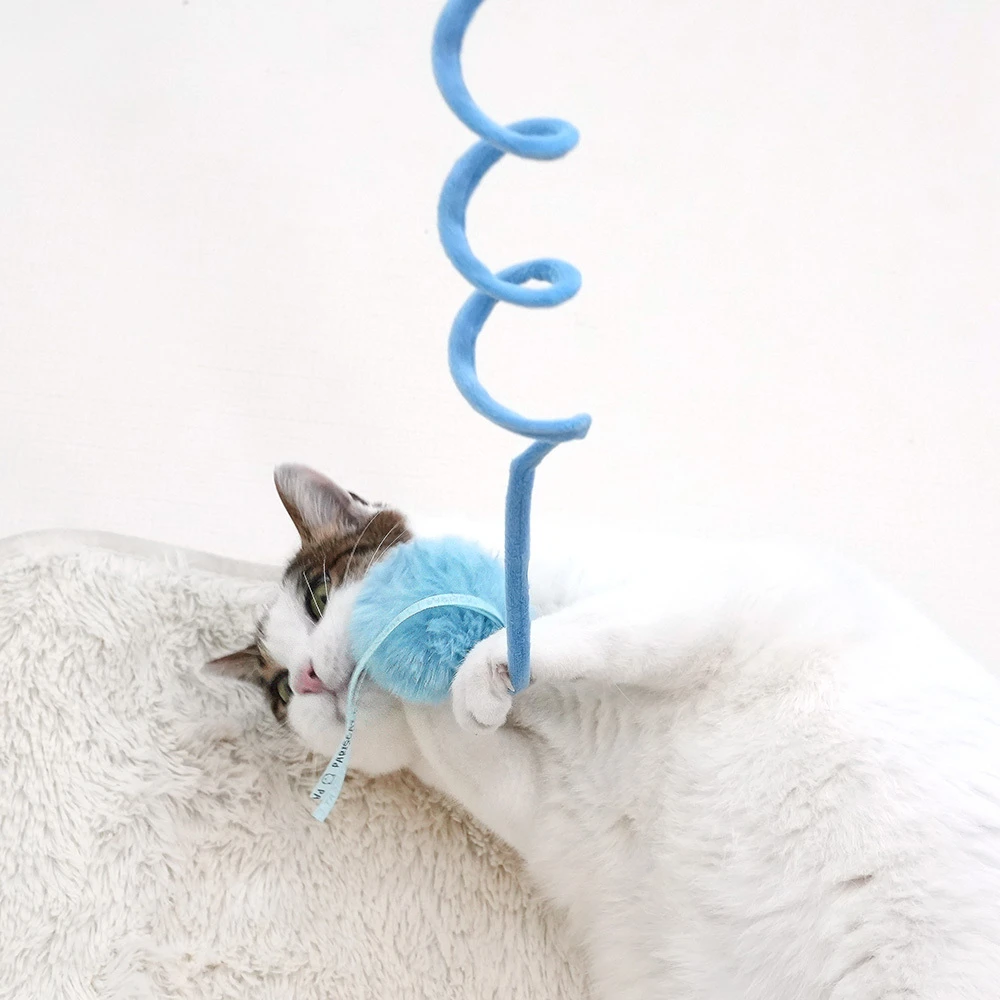 PARISCAT 彈簧球球伸縮逗貓玩具