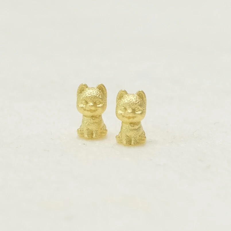 喵福滿金｜黃金實心金豆
