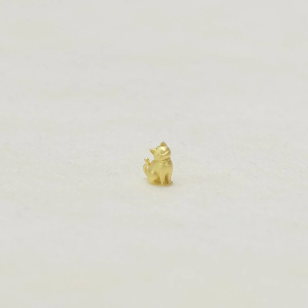 喵來好運｜黃金實心金豆
