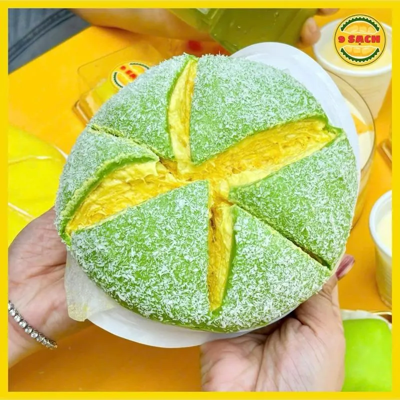 ✨榴槤蛋糕香蘭葉口味BÁNH CREP SẦU RIÊNG LÁ DỨA chuẩn 9 sạch ngon 🇻🇳