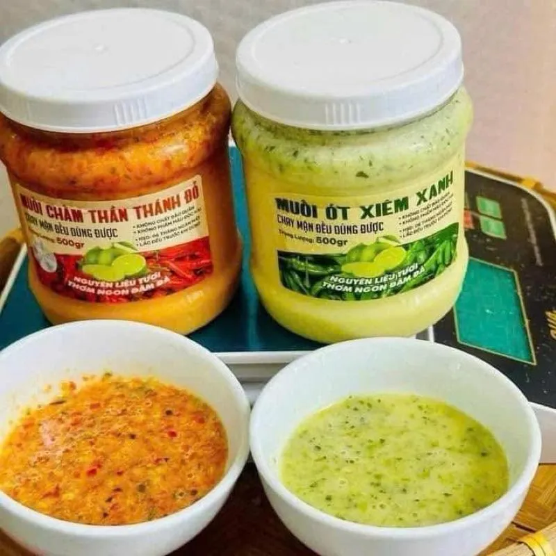 NƯỚC CHẤM HẢI SẢN THẦN THÁNH  ( xanh_đỏ)-酸辣醬